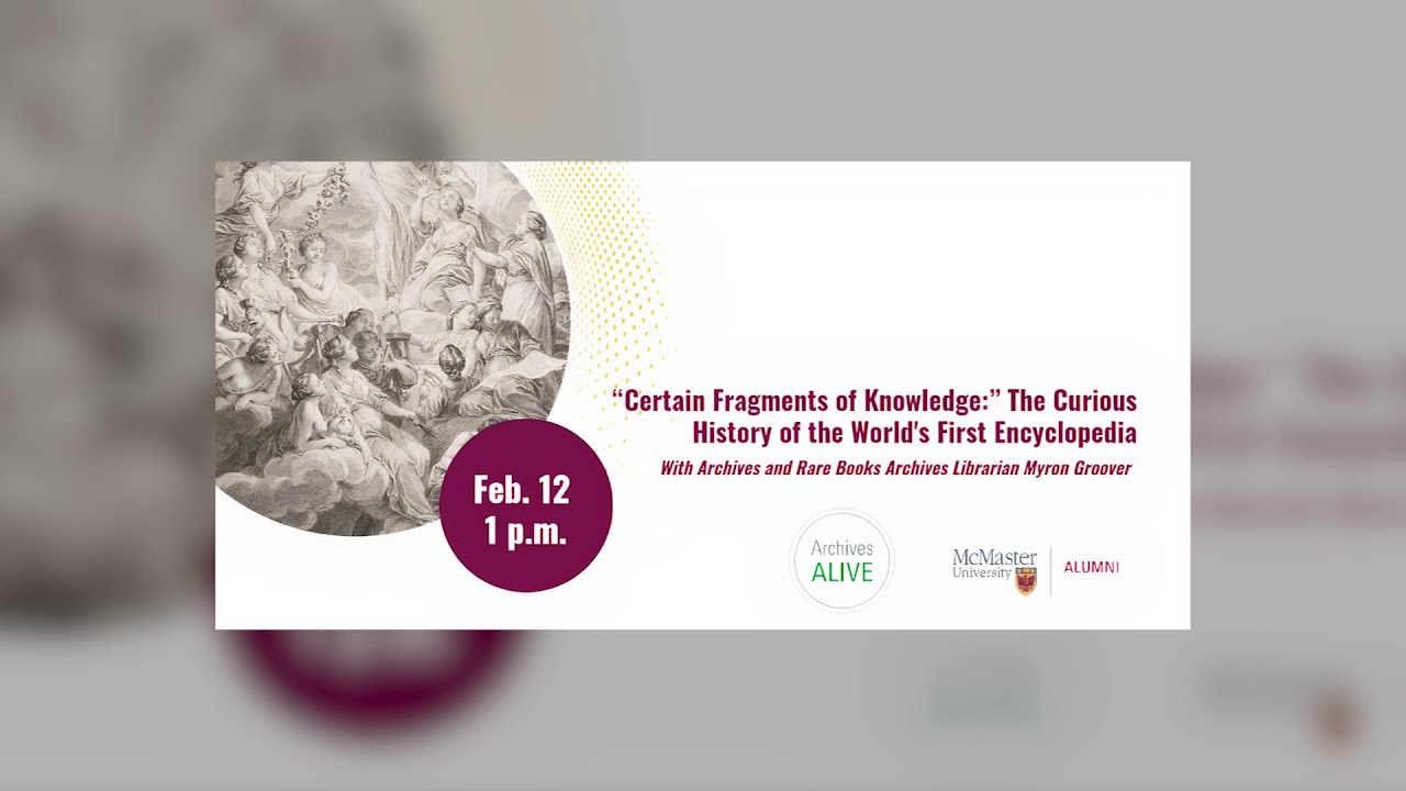 &ldquo;Certain Fragments of Knowledge:&rdquo; The Curious History of the World's First Encyclopedia