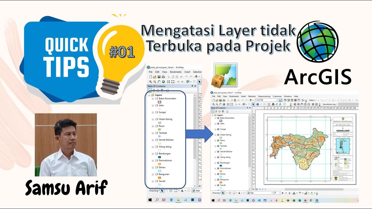 Tips #01 Mengatasi Layer Tidak Terbuka Pada Projek ArcGis