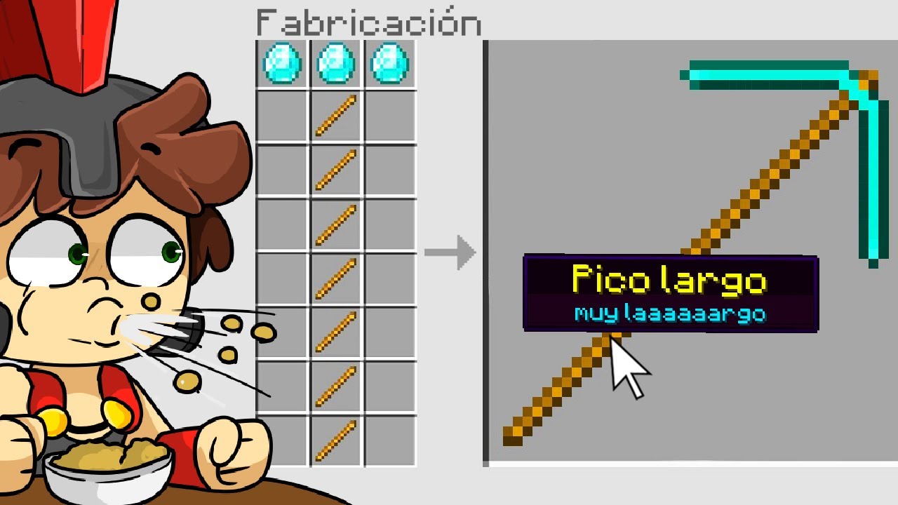 Minecraft PERO LOS CRAFTEOS son MUY LARGOS 😂