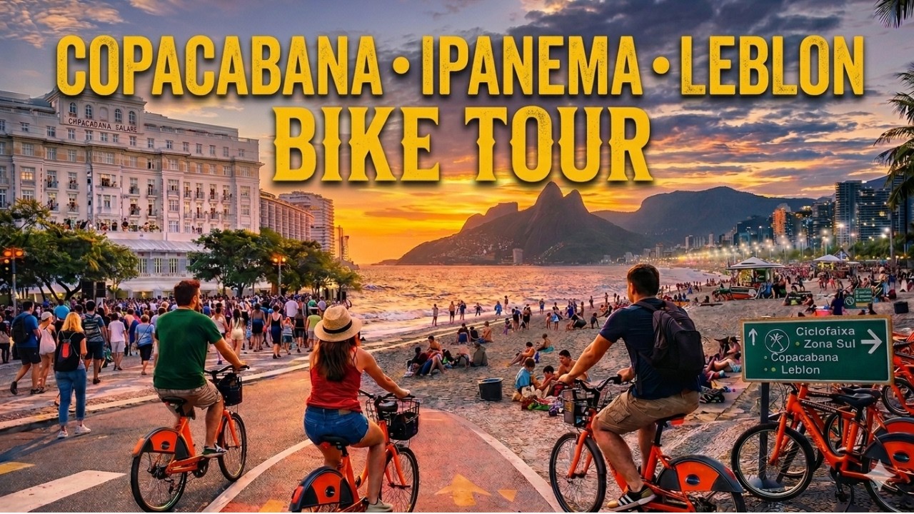 COPACABANA &rarr; IPANEMA &rarr; LEBLON &mdash; BY BIKE THROUGH THE TV SHOW LOCATIONS OF RIO DE JANEIRO【4K】