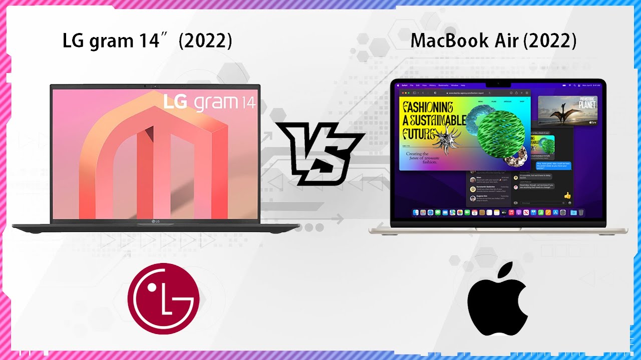 APPLE MACBOOK AIR 2022 VS LG GRAM 14 INCH 2022