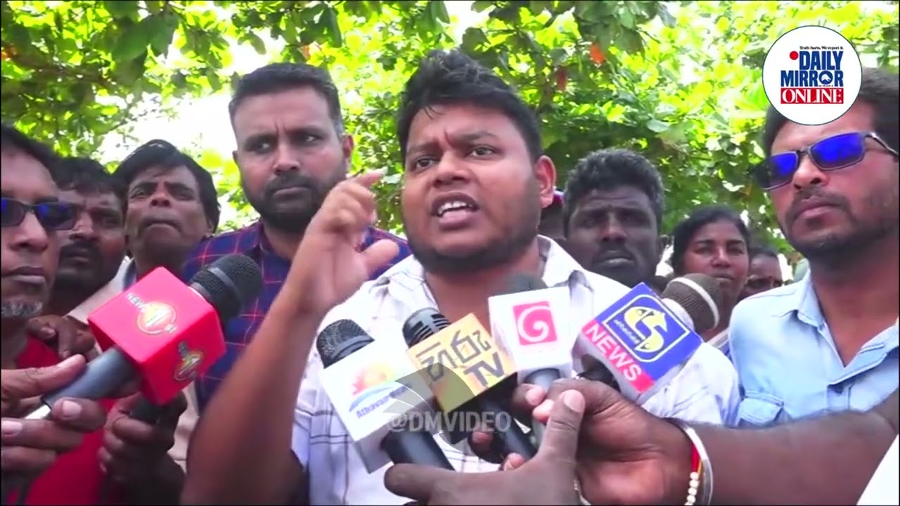 Protest by Wasantha Mudalige Triggers Tension Near Presidential Secretariat