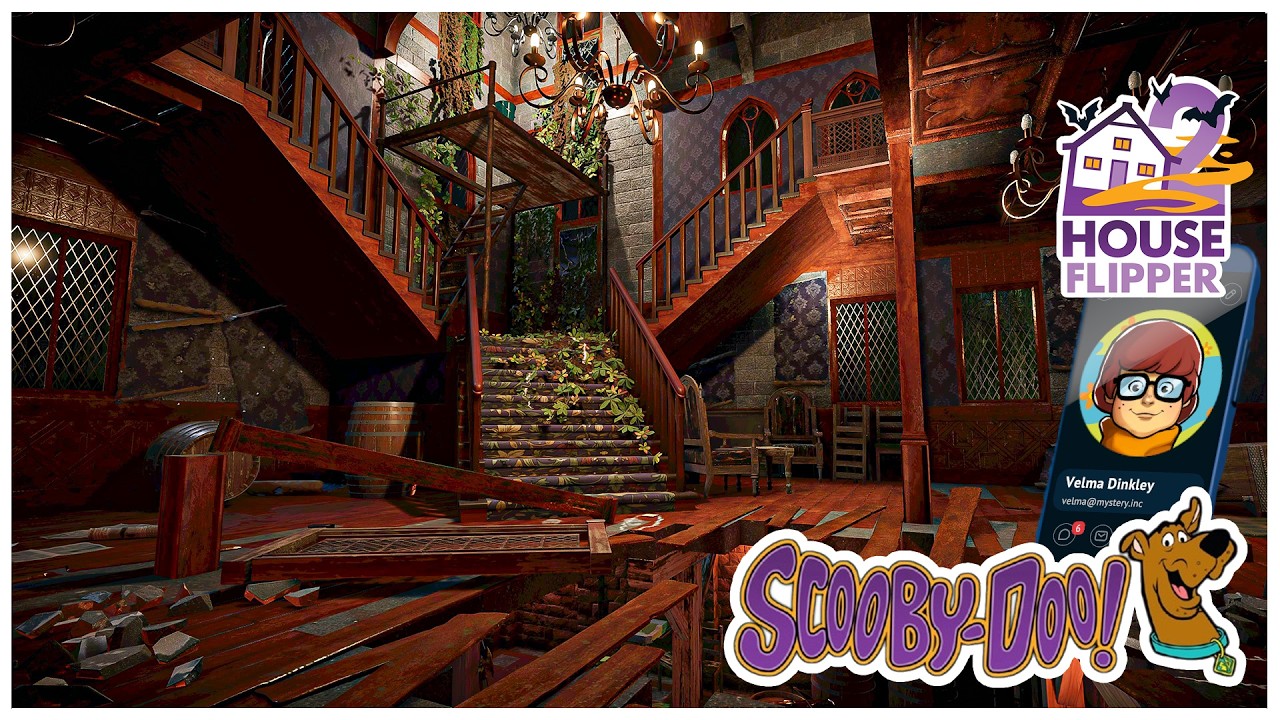 House Flipper 2 - New Scooby Doo DLC - Case Solved Story Job for Velma - Full Job with a Spooky Tree