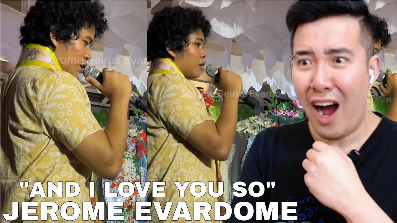JEROME EVARDOME sings And I Love You So on a LIVE PERFORMANCE |  REACTION