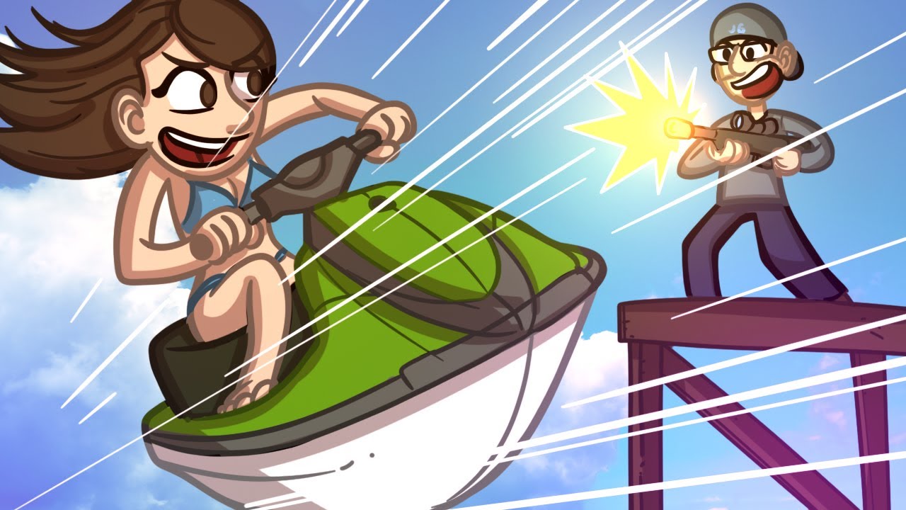 JET SKIS VS SNIPERS!! GTA 5 | GTA V Funny Moments