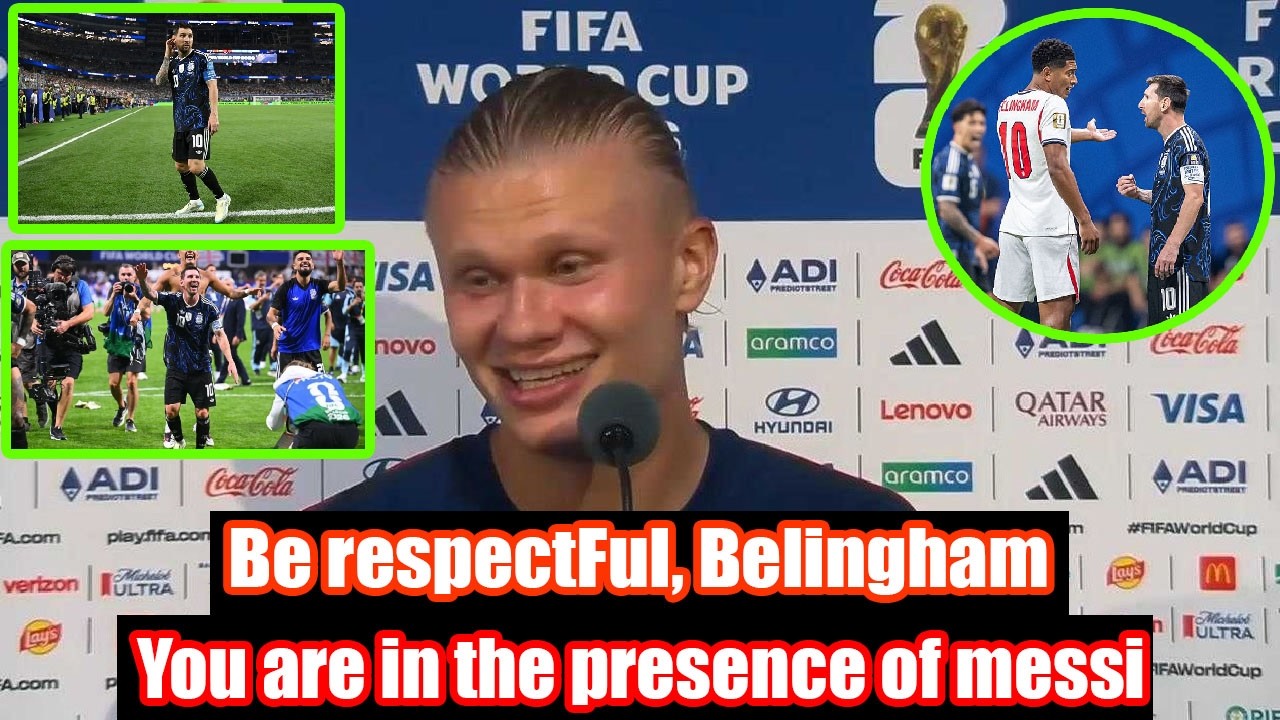 Haaland's brilliant comment about Messi and Bellingham after Argentina's 2-1 win over England!