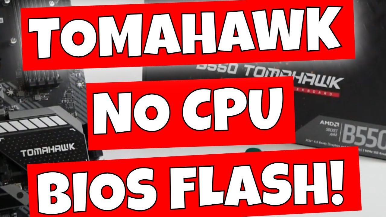 Как перепрошить BIOS через USB MSI B550 Tomahawk без процессора. Руководство