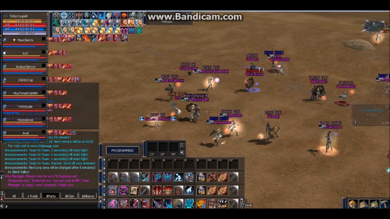 L2 DAMAGE NoMercyClan 9v9 time v.3