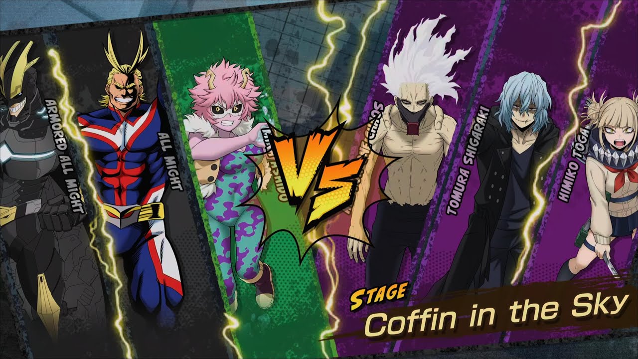 All's Justice: Mina|All Might|All Might 2 vs. AFO Tomura|Tomura|Himiko (Requested)