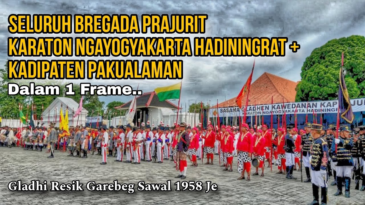 Gladhi Resik Bregada Prajurit Keraton Yogyakarta Persiapan Garebeg Sawal 1958 Je / 1446H