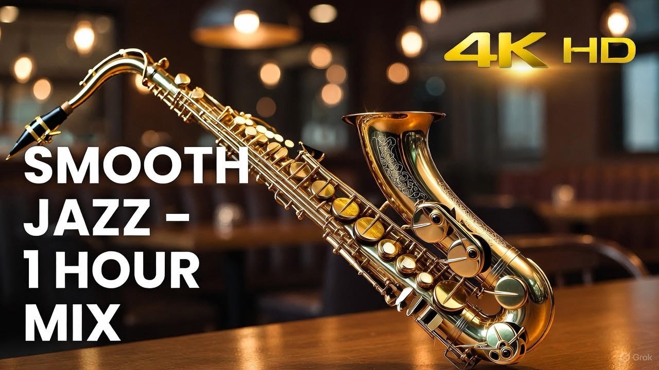 Smooth Jazz Lounge Relaxing Saxophone & Piano • Chill 90’s Instrumental for Work & Relaxation