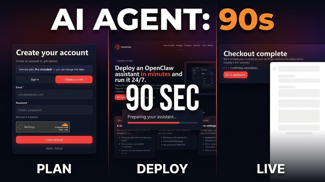 Launch your own AI Agent under 90 seconds using OpenClaw