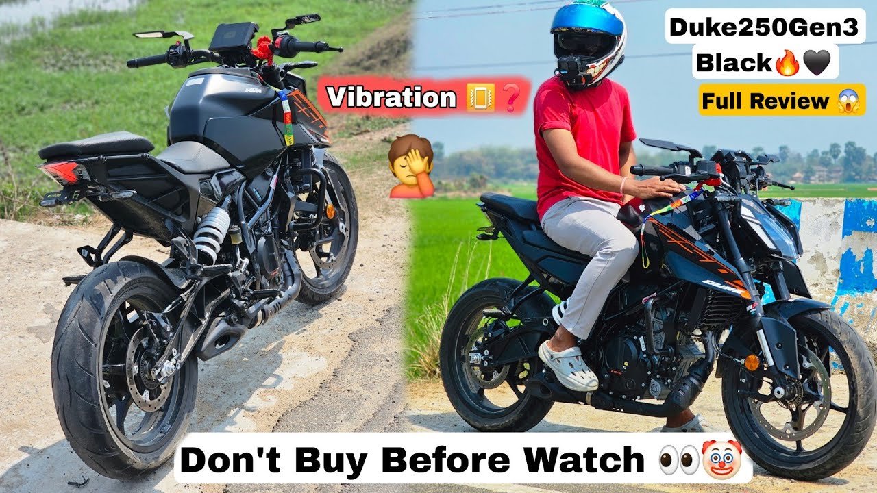 New KTM Duke250 Gen3 Black Beauty Review in 2025 😱🔥 || Vibration 🤦❓