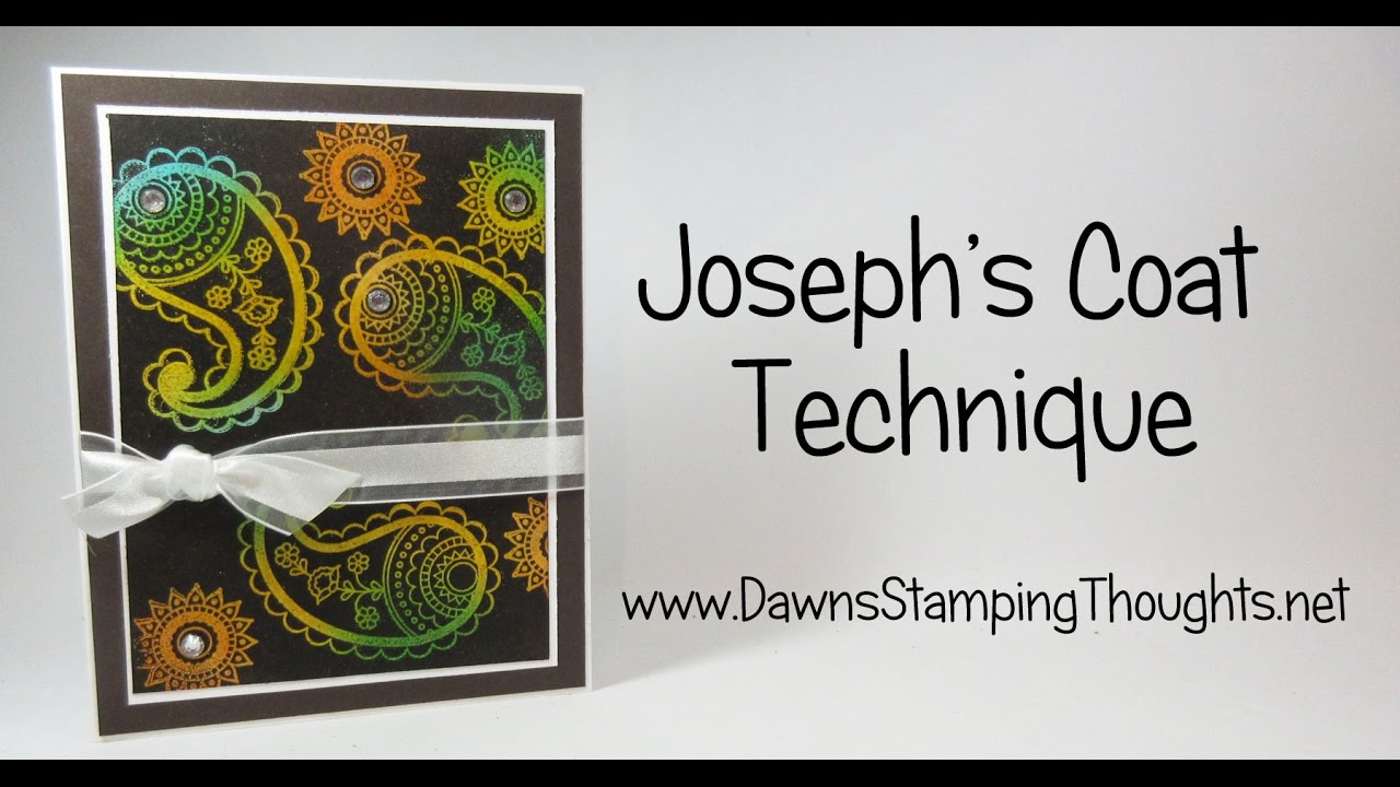 Joseph's Coat Technique Featuring Stampin' Up! products