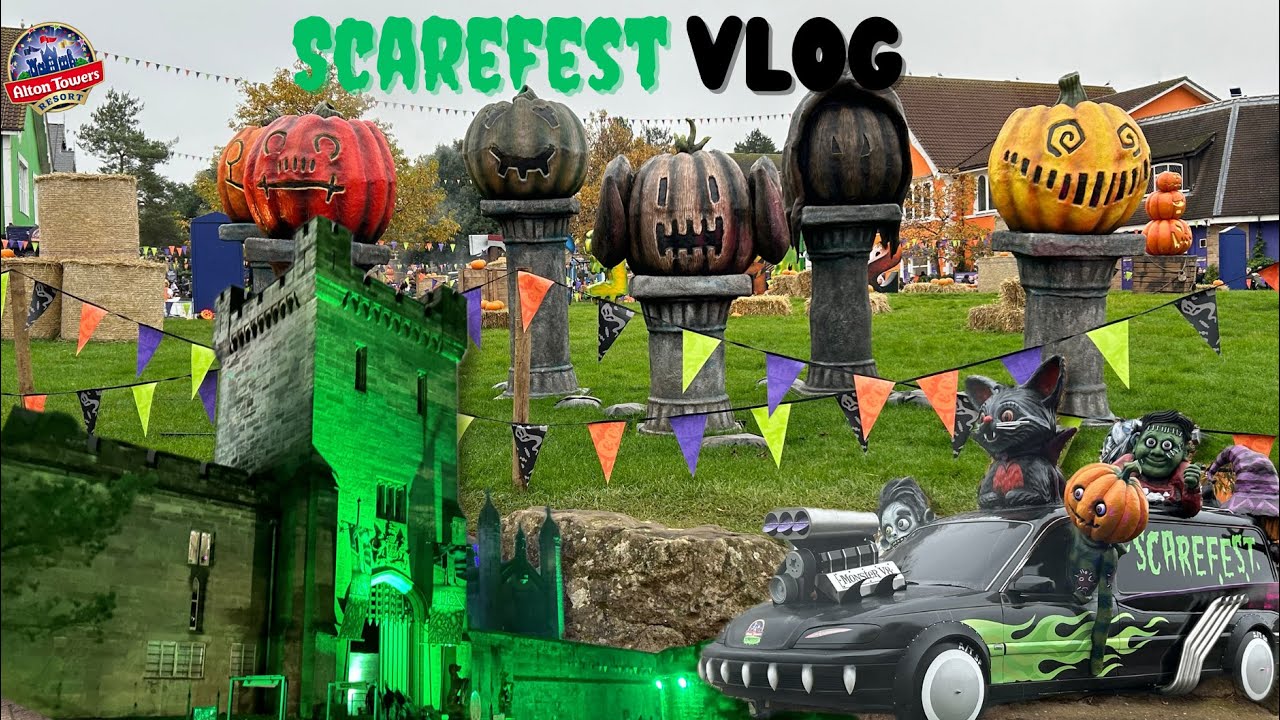 VLOG | My FIRST Trip To Scarefest! | Alton Towers 2024