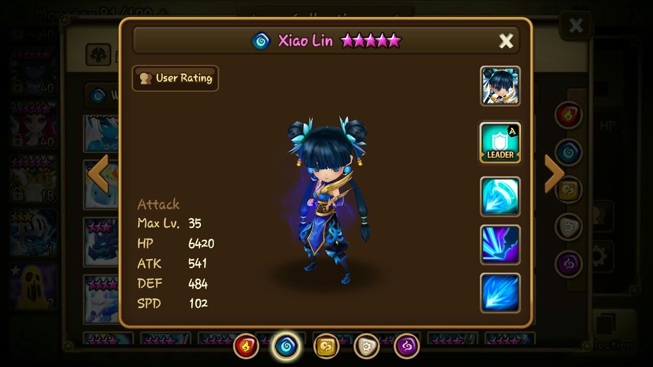 Summoners War - Xiao Lin (water kung fu girl) damage test