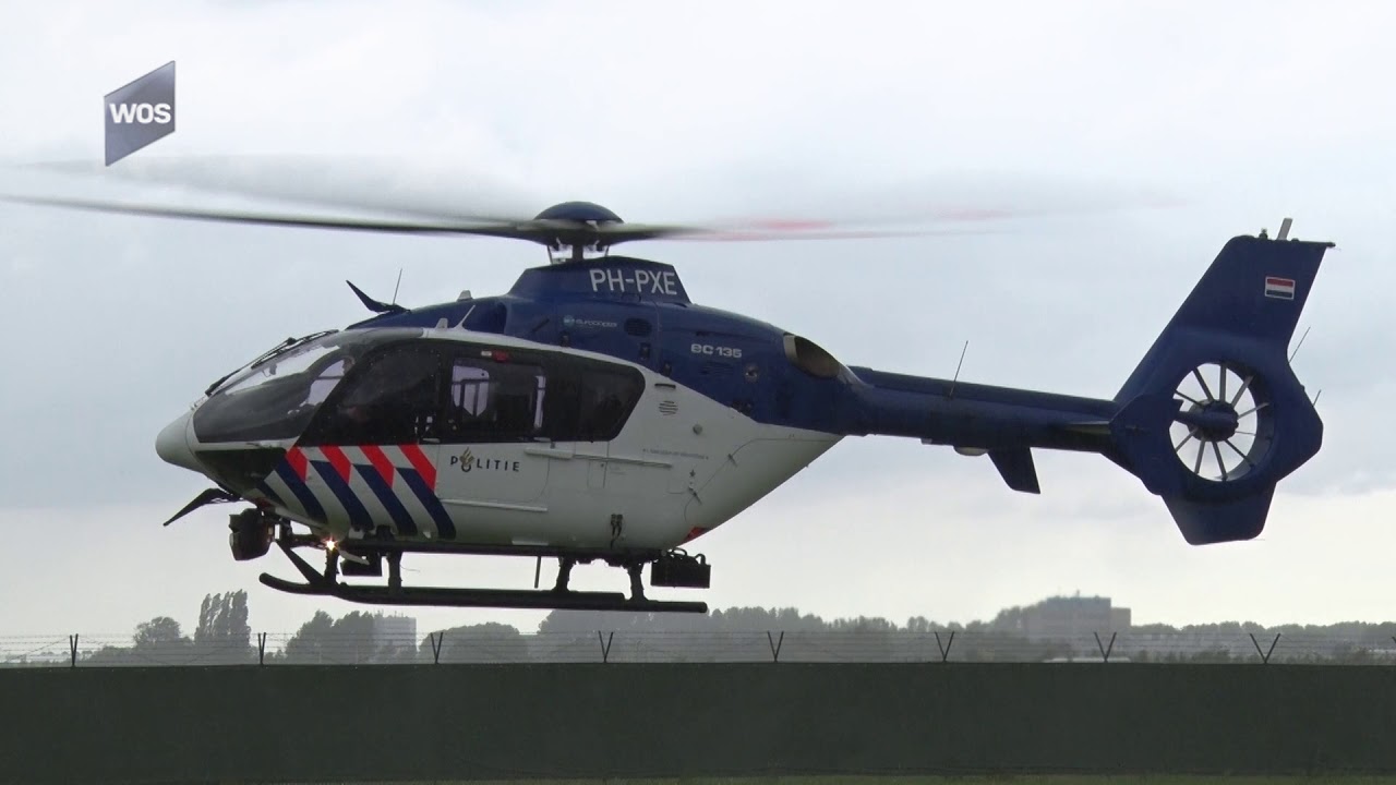 Opstijgen politiehelikopter EC-135