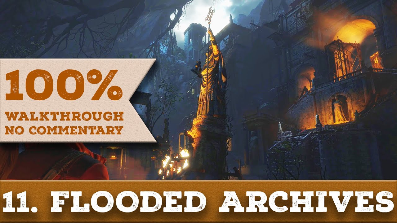 Прохождение Rise of the Tomb Raider [1440p] (100% прохождение, выживший) 11 ЗАТОПЛЕННЫХ АРХИВОВ