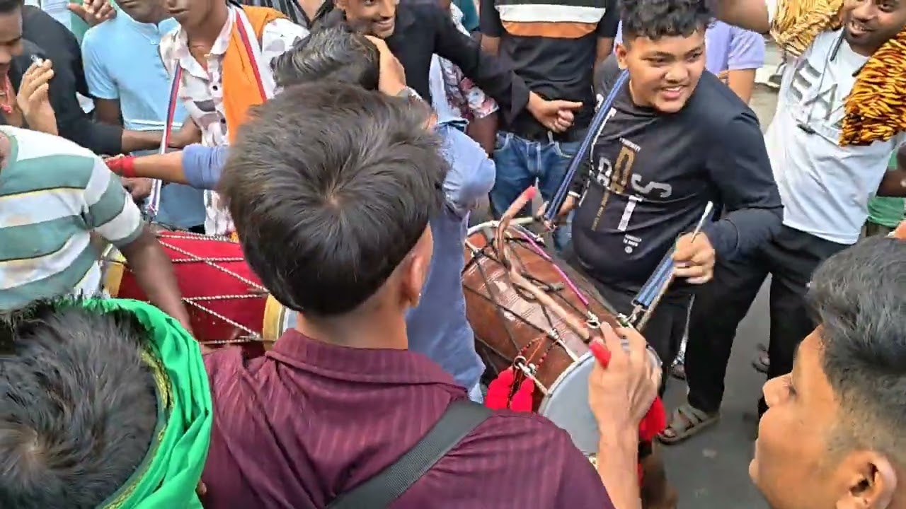 NABADWIP RASHA 2025||NEW BHARAT VS SHEHZADA DHOL TASHA||RAHUL GHOSH (BÜMBÆ)