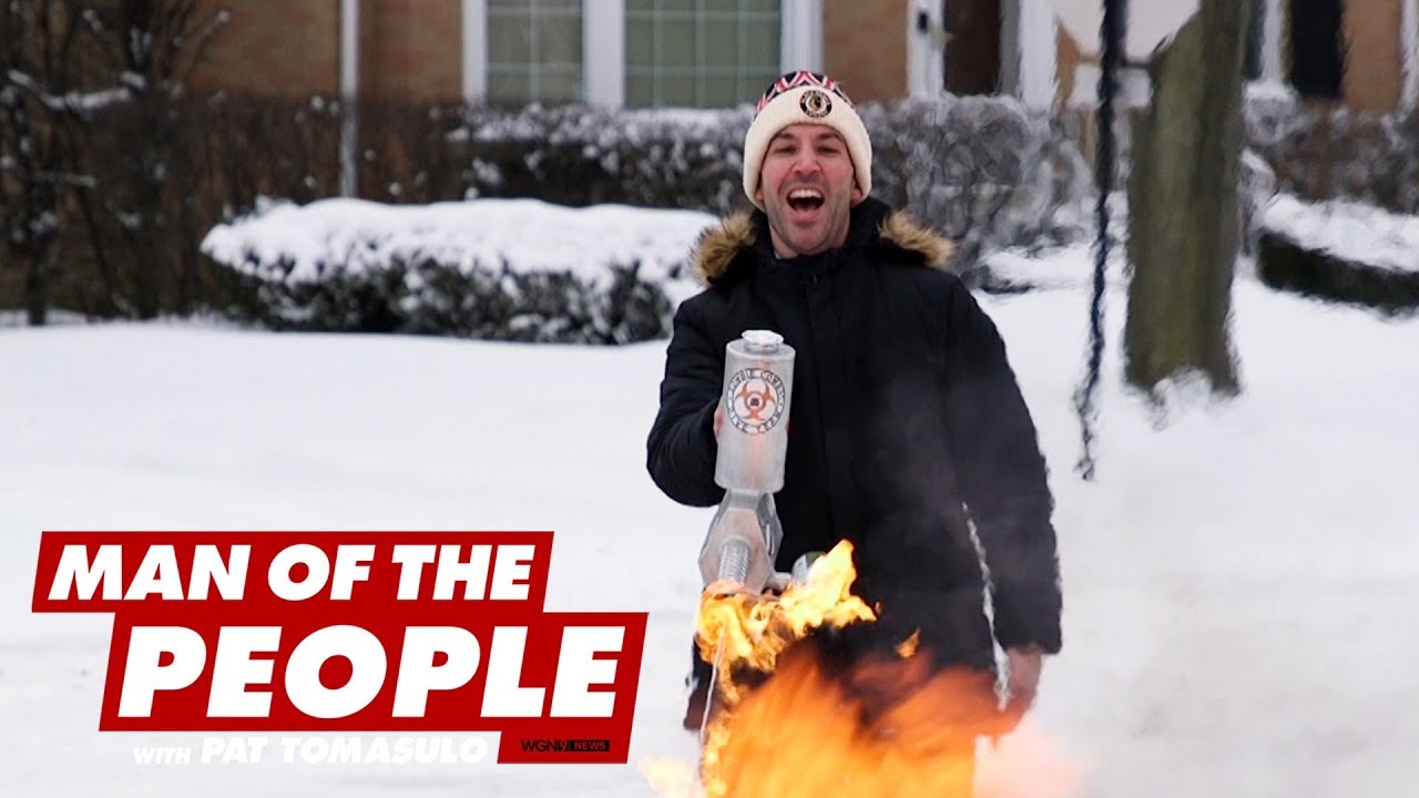 Using a Flamethrower to Clear the Chicago Snow