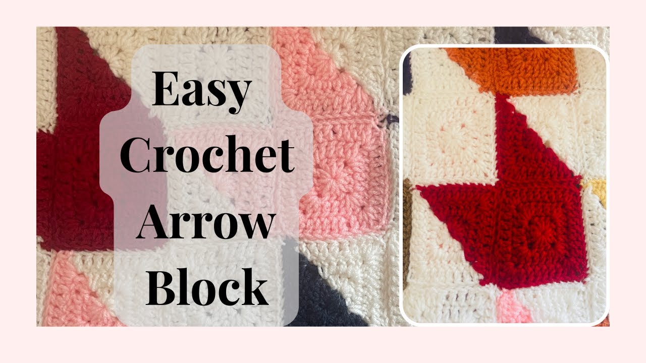 Crochet Arrow Block  Blanket