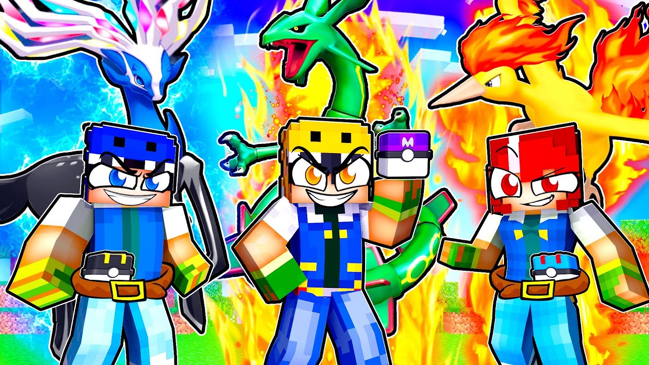 Having an OP POKEMON Family in Minecraft!