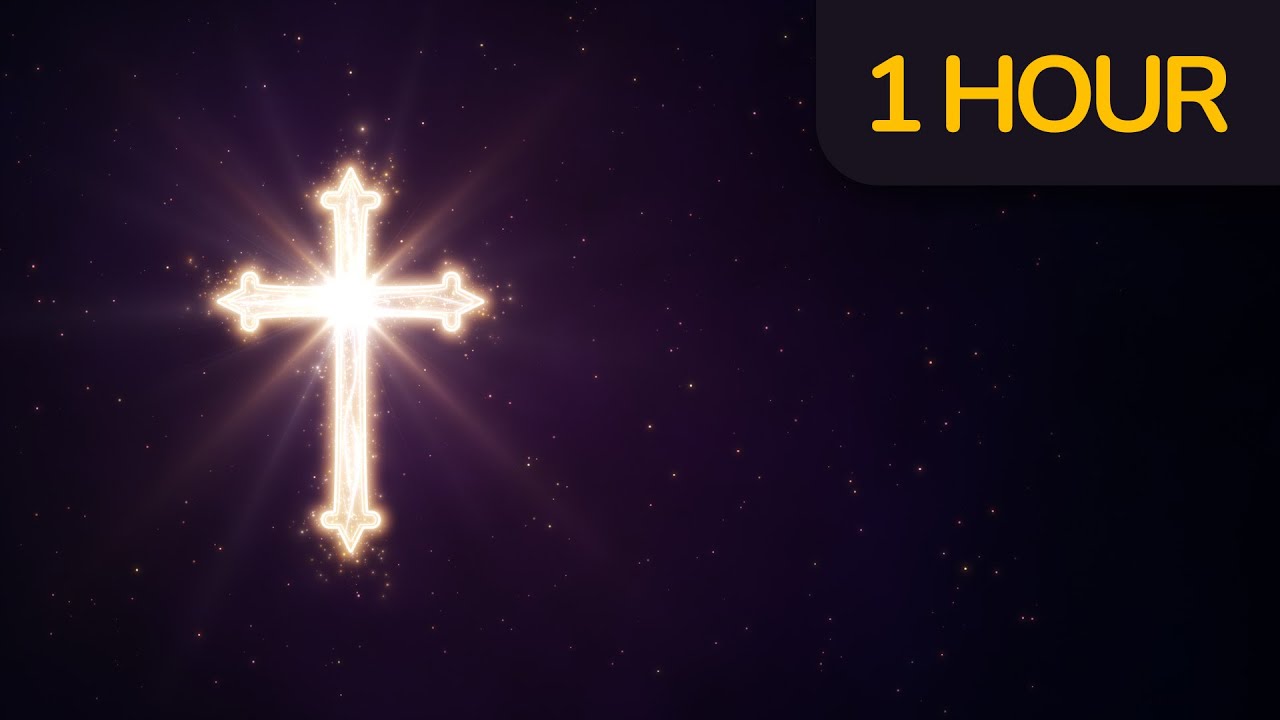 Majestic Light Cross Background | 1 Hour 4K Worship Loop for Christmas & Sermons