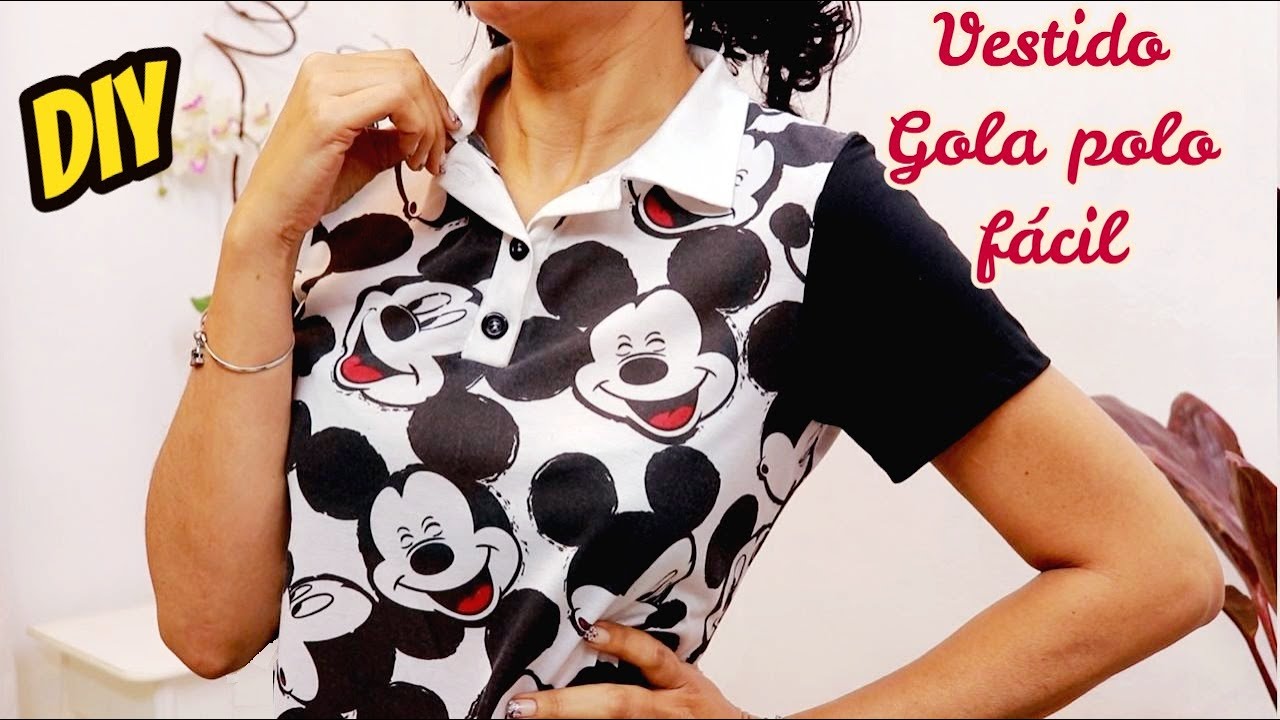 COMO FAZ GOLA POLO FÁCIL SEM MOLDE DIY Luciete Vasconcelos