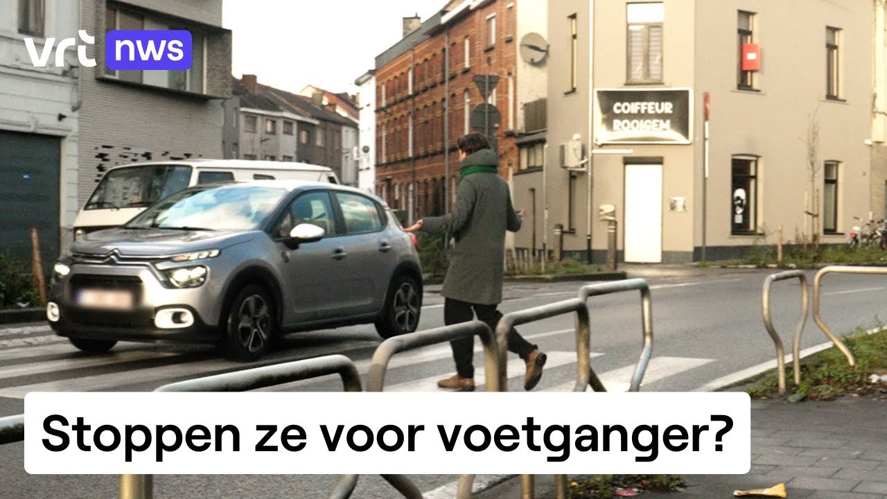 Wij doen de test: Stoppen auto's, fietsers, (of zelfs politiecombi) voor voetganger op zebrapad?