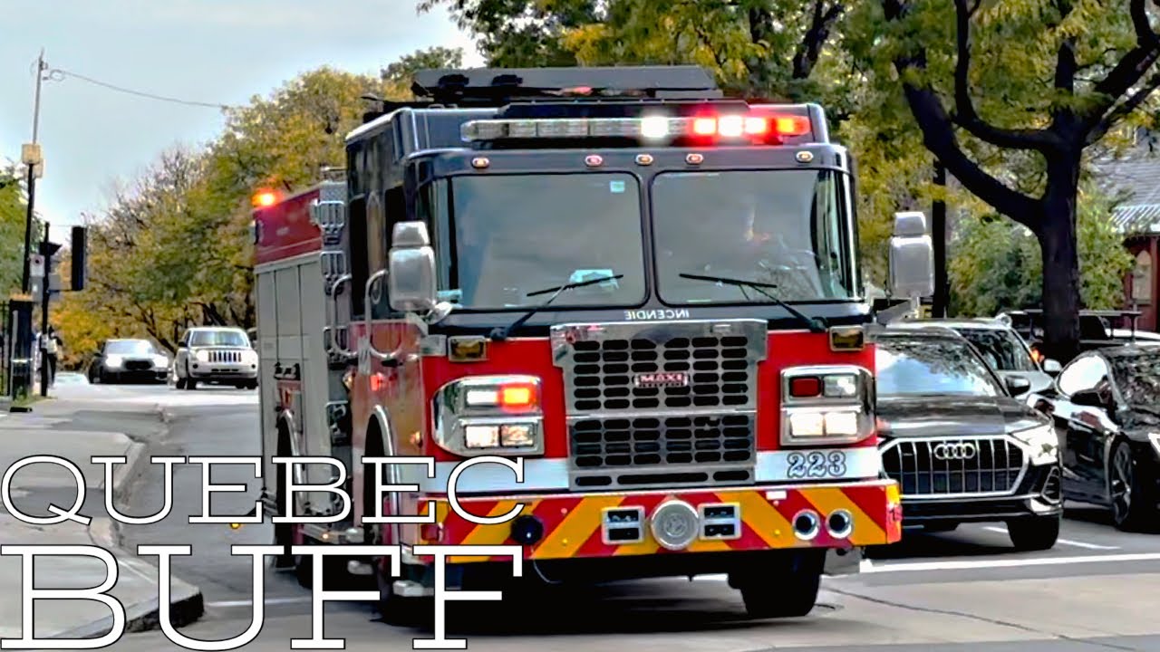 Montreal Fire Department (SIM) Clips of fire apparatus in action.