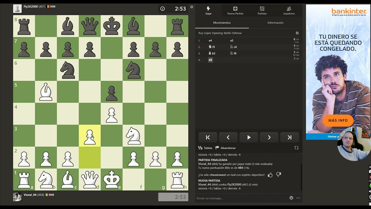 Partidas de ajedrez a tres minutos comentadas 33