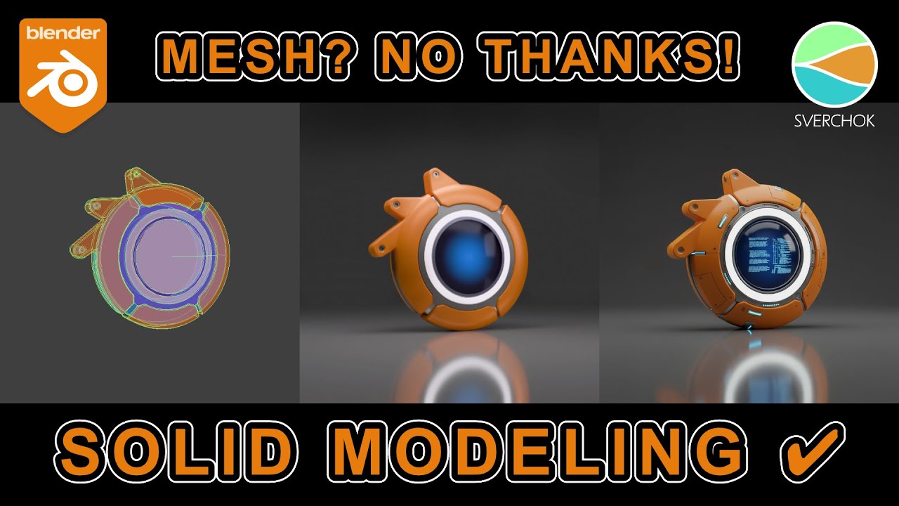 Blender Logo Hard Surface Modeling - Part 1