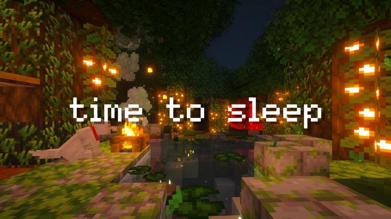 close your eyes and try to sleep... (minecraft music/C418, soft rain & ambience)