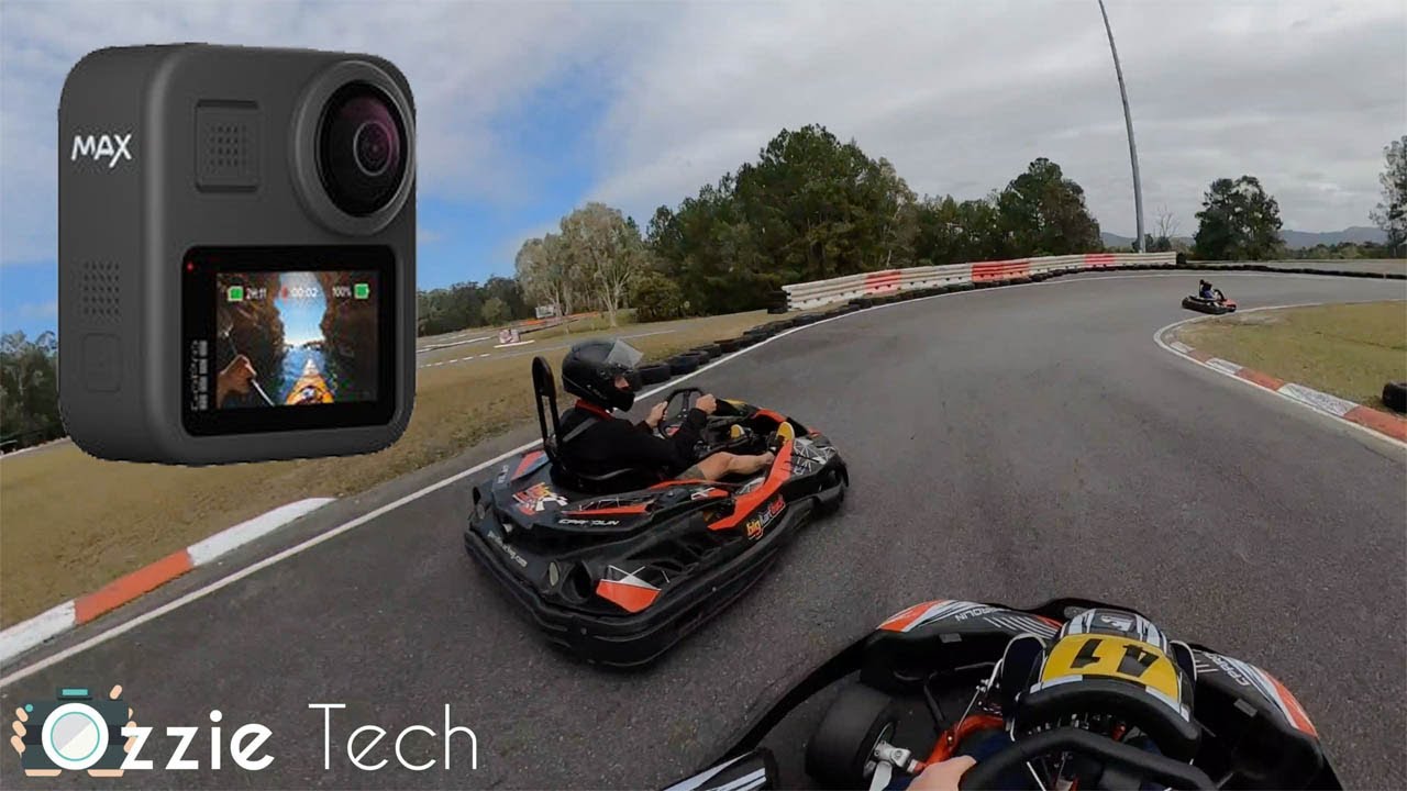 Gopro Max on the Go Kart Track Creates a unique Perspective Big Kart Track