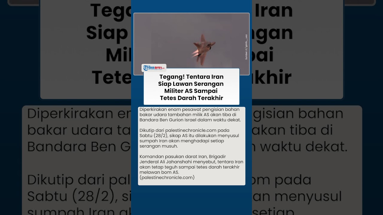 6 Pesawat Tanker AS Menuju Bandara Israel, Iran Tak Gentar Siap Lawan sampai Tetes Darah Terakhir