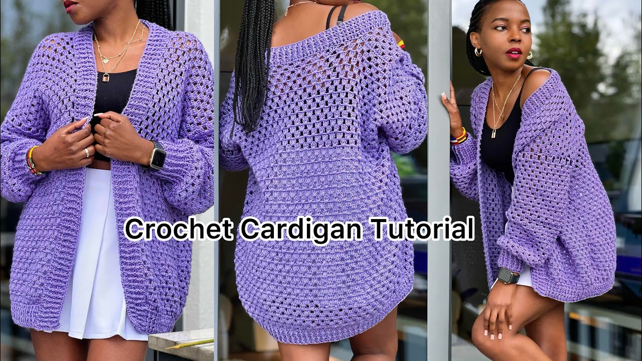 Crochet Easy And Light  Granny Stitch Cardigan / All Sizes