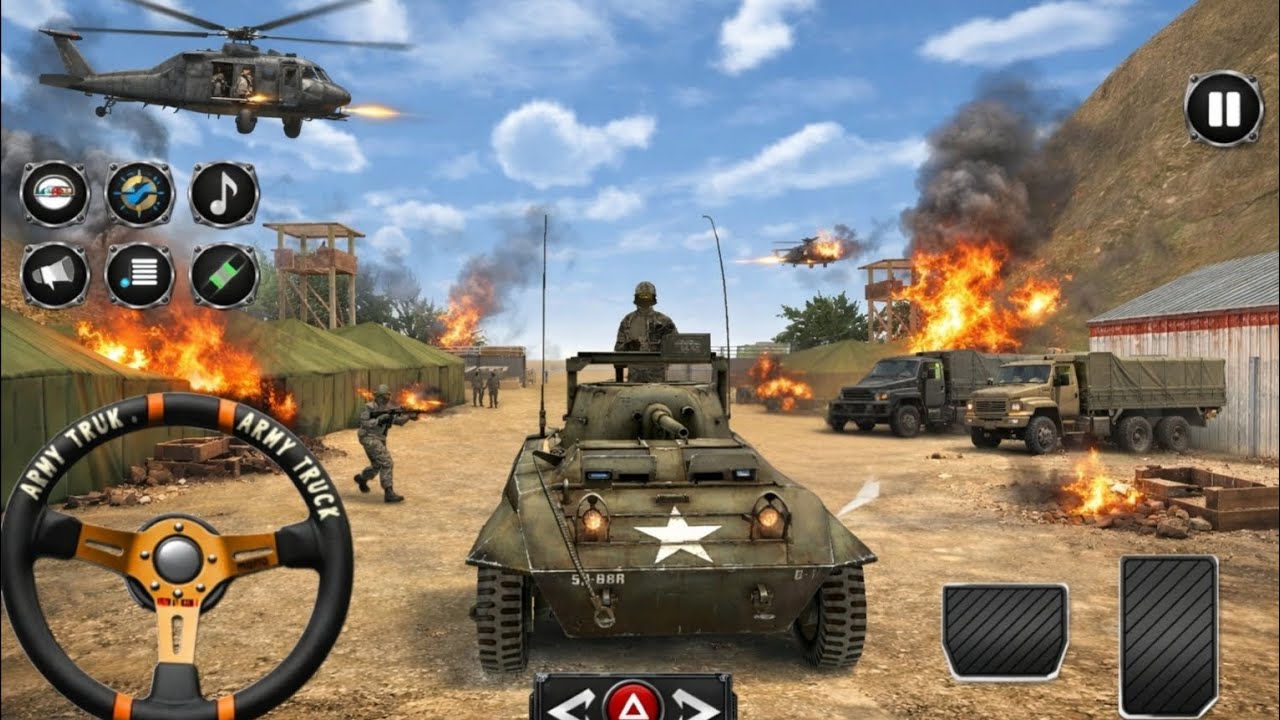 US Army Cargo Truck Simulator 3D 2026 || US Army Truck Simulator Game. Army Games. Android Gameplay.