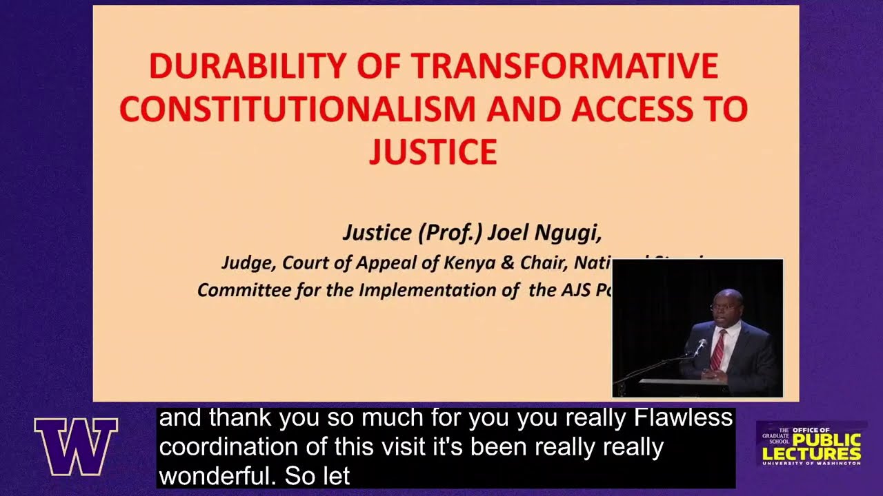 An Evening with Judge Joel Ngugi