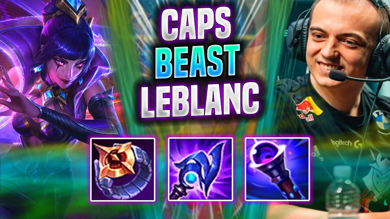 CAPS IS A BEAST WITH LEBLANC! - G2 Caps Plays Leblanc Top vs Gwen! | Season 2022