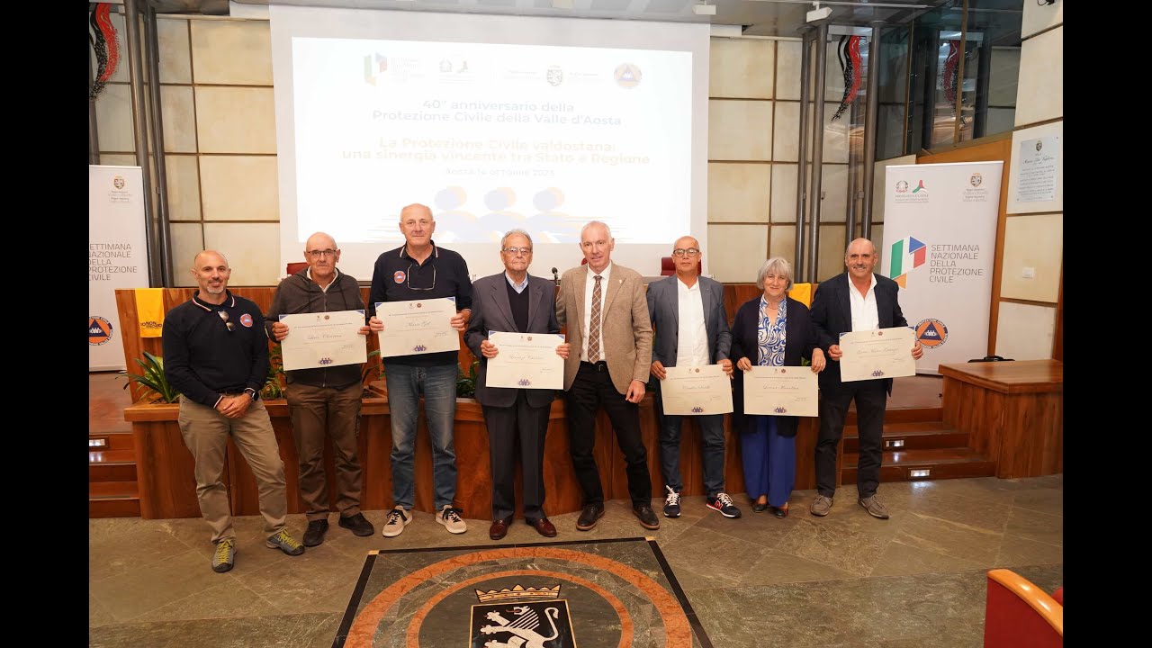 La Protezione Civile della Valle d'Aosta compie 40 anni