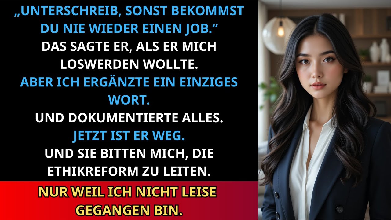 Mein Chef zwang mich zum Rücktritt—jetzt ist er weg, und ein Wort verändert das ganze Unternehmen