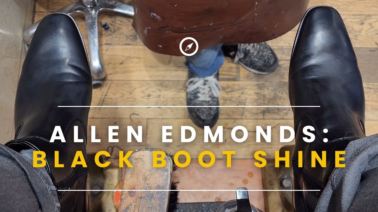 NYC Shoe Shine | Black Boot Shine!  #nyc #asmr #shoeshine