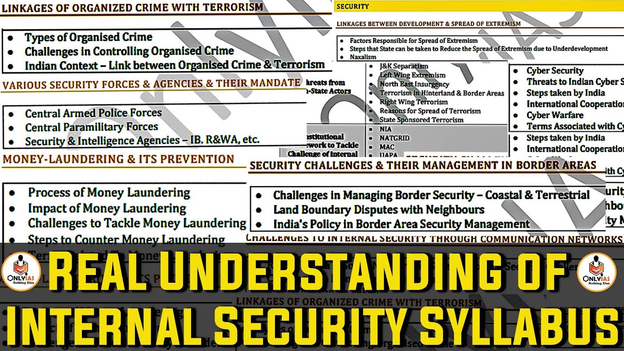 Internal Security (Syllabus) Made Easy || Understanding GS Paper 3 (Internal Security) || UPSC 2023