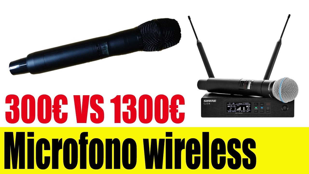 Microfono wireless da 350€ vs Shure qlx24 Beta 58a da 1300€