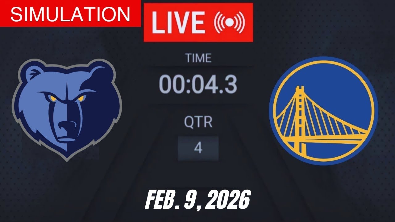 NBA LIVE! Golden State Warriors vs Memphis Grizzlies | February 9, 2026 | 2026 NBA Season Live 2K