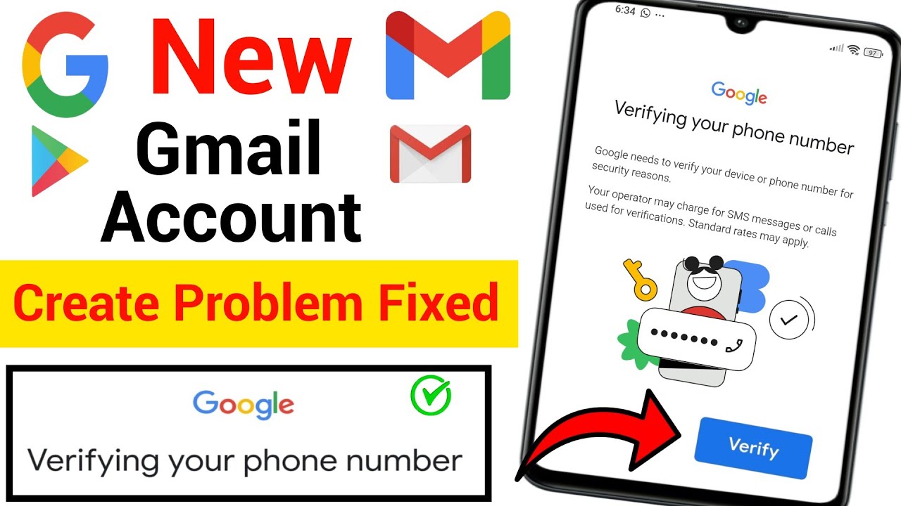 Google Account Verify Your Phone Number Problem 2026 | Gmail verify your phone number problem, Email