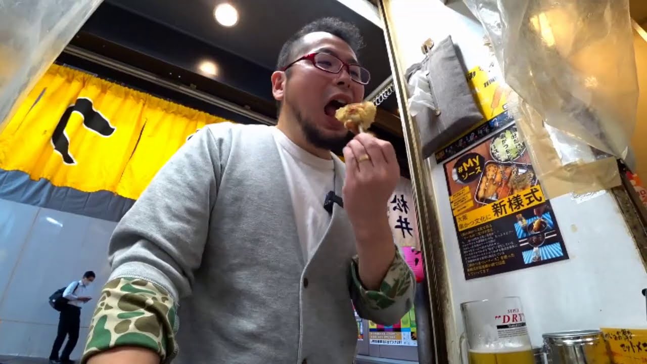 驚異の朝コスパ飲み【京橋・まつい】最高の串カツ＋どて焼き＋ビール