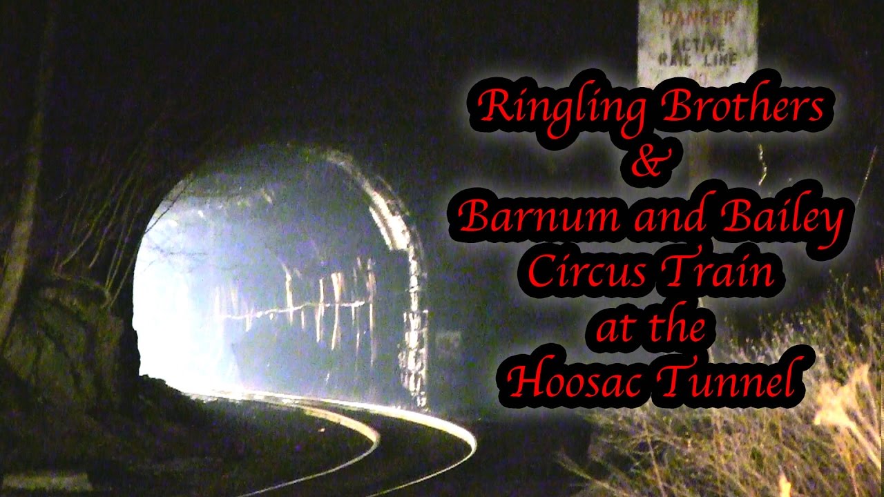 Ringling Brothers & Barnum and Bailey Circus Train at Hoosac Tunnel - Last Time Ever! - Spooky Horn!