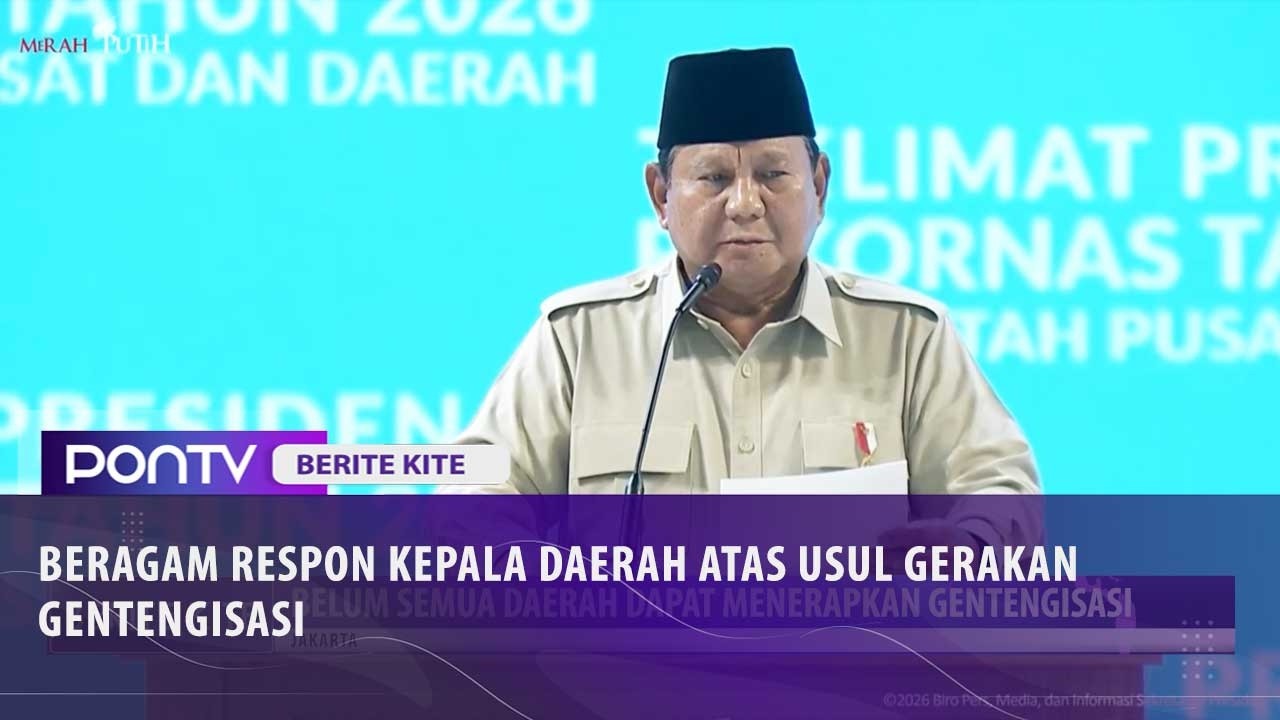 Usulan Gerakan Gentengisasi Presiden Prabowo Direspon Beragam Kepala Daerah