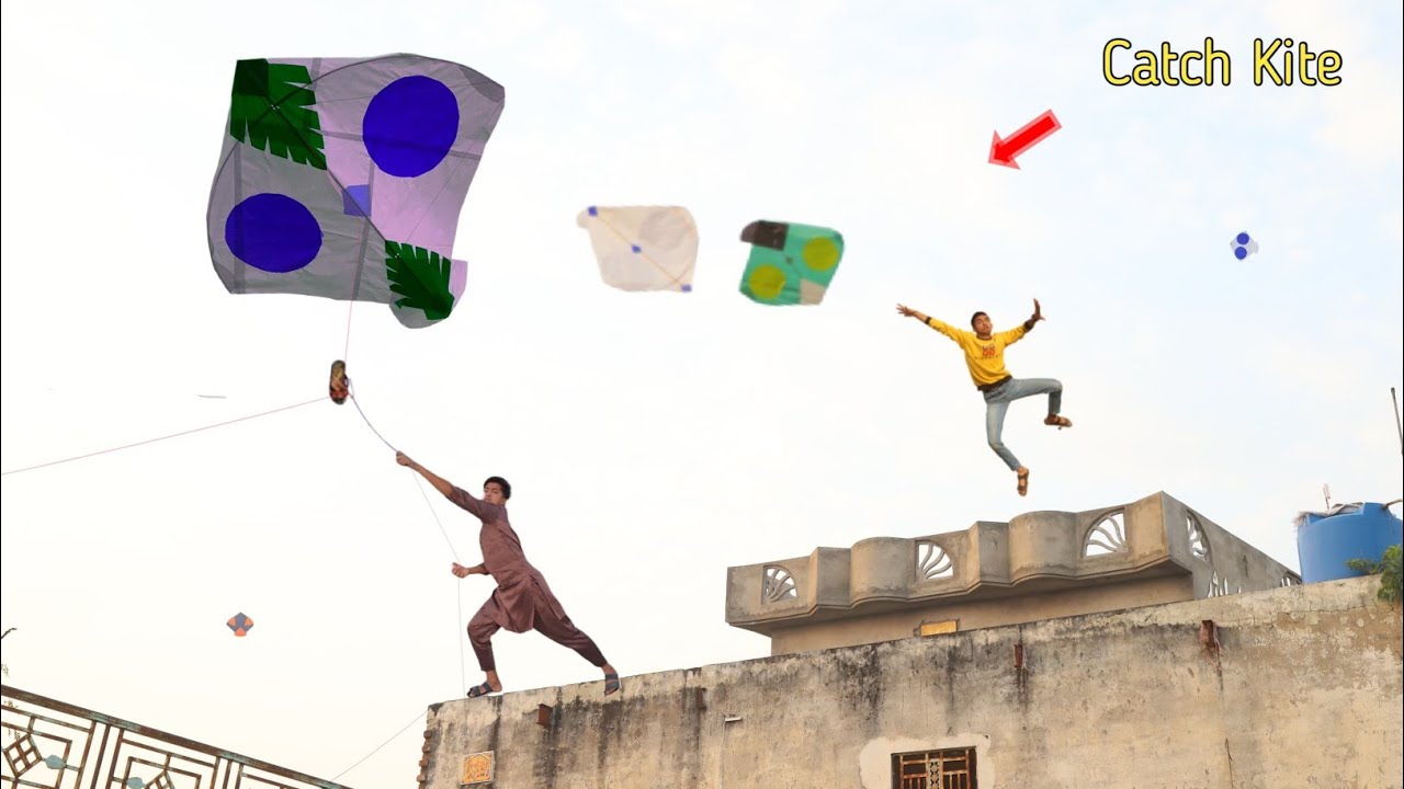 2 Gudda Kite Catch With Umer Cutting Challenge 2023